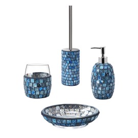Set completo blu mosaico - serie crystal Aquasanit SET54