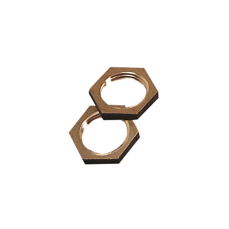 Controdado esagonale in ottone nudo Idrobric SACRAC0281CO