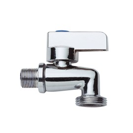 Rubinetto per lavatrice a sfera cromato bibo Idrobric K0220X