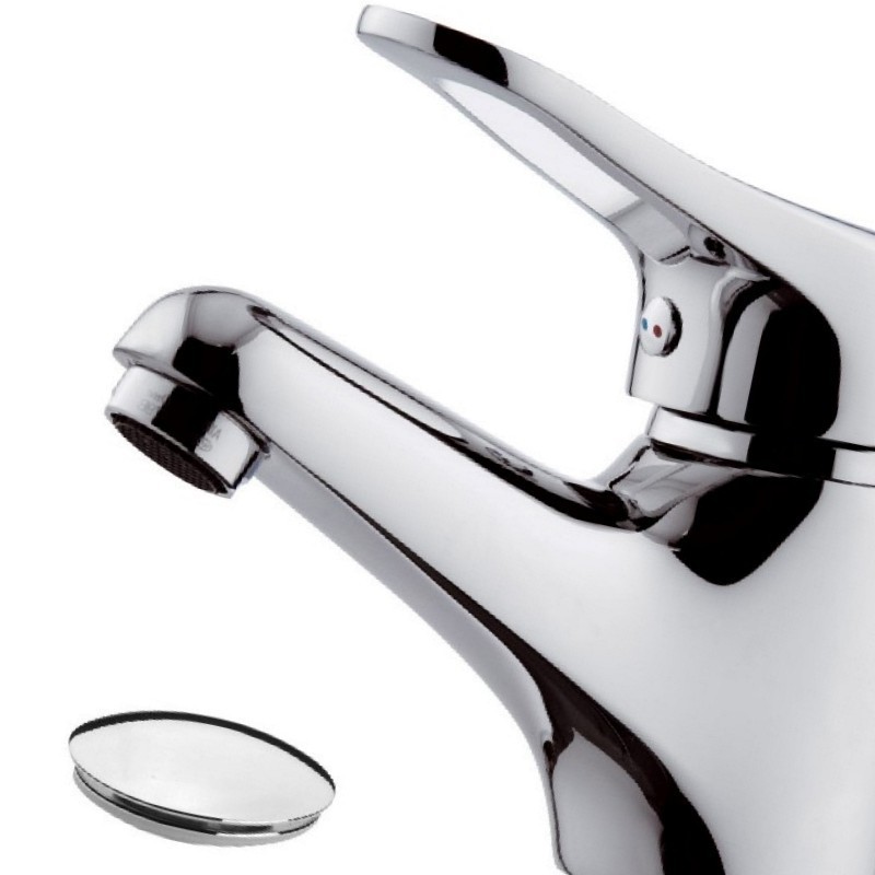Rubinetto lavabo remer con piletta in plastica - serie kiss Remer K10P