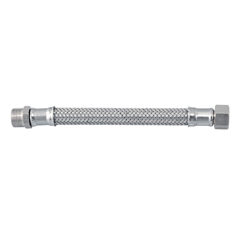 Flessibile in acciaio inox 3/8"m - 3/8"f Idrobric H0226EXX