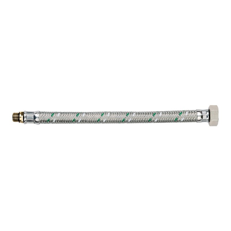Attacchino flessibile inox maschio corto 10x1- femmina Idrobric PLAATT00XXSI