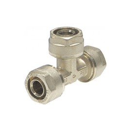 Raccordo a tee diam.26x26x26 per multistrato Idrobric N1706 26