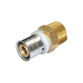 Raccordo diritto maschio diam.3/4x26 a pressare per multistrato Comisa SACRMT0062RP