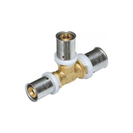 Raccordo tee ridotto diam.20x16x20 a pressare per multistrato Comisa N1707 PA20