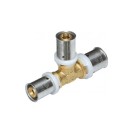 Raccordo tee ridotto diam.20x16x16 a pressare per multistrato Comisa N1707 PA25