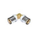 Gomito doppio diam.16x16 a pressare per multistrato Comisa N1711 A16