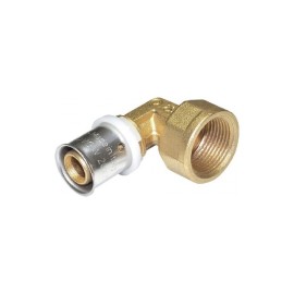 Gomito femmina diam.1/2x16 a pressare per multistrato Comisa N1712 A16