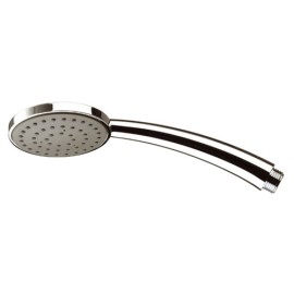 Doccetta cromata minimale arcuata con getti in silicone Remer 317MRX