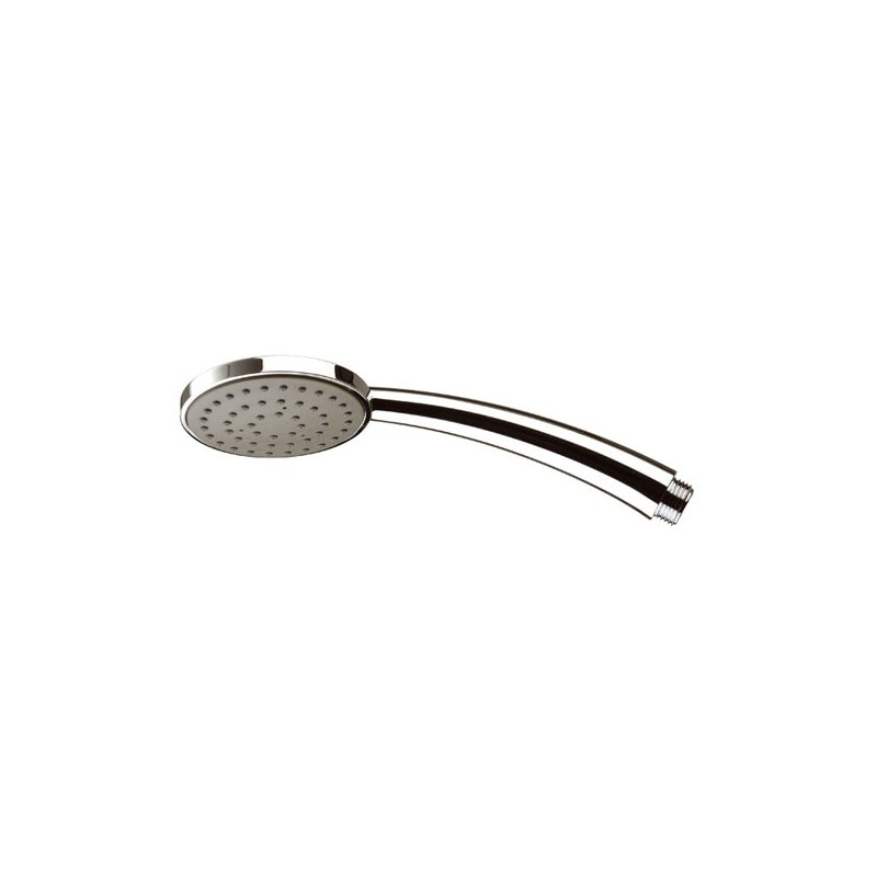 Doccetta cromata minimale arcuata con getti in silicone Remer 317MRX
