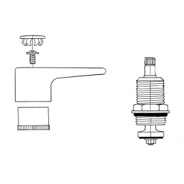 Vitone con maniglia per passo rapido 3/4 Mamoli R24106