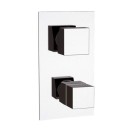 Rubinetto termostatico per doccia, con deviatore a 4 vie - serie skyline thermo Daniel Rubinetterie SKT612D4CR