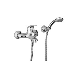 Miscelatore vasca/doccia paffoni serie nettuno due con duplex e supporto a muro fisso di colore bianco Paffoni ND023CC