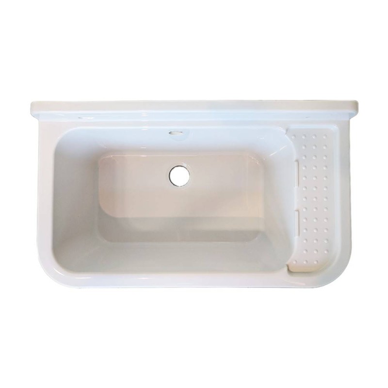 Lavatoio 60 cm in resina prolipolilene per interno ed esterno made in italy Idrobric 2051B