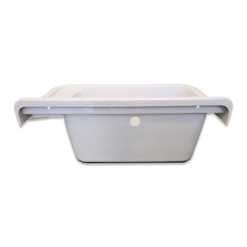 Lavatoio 60 cm in resina prolipolilene per interno ed esterno made in italy Idrobric 2051B