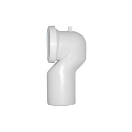 Curva wc per scarico pavimento a collo di cigno, di diametro 110 mm. Idrobric U82414 E