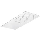 Soffione doccia moderno ultrapiatto parete in acciaio inox specchio Remer 350UFCAX