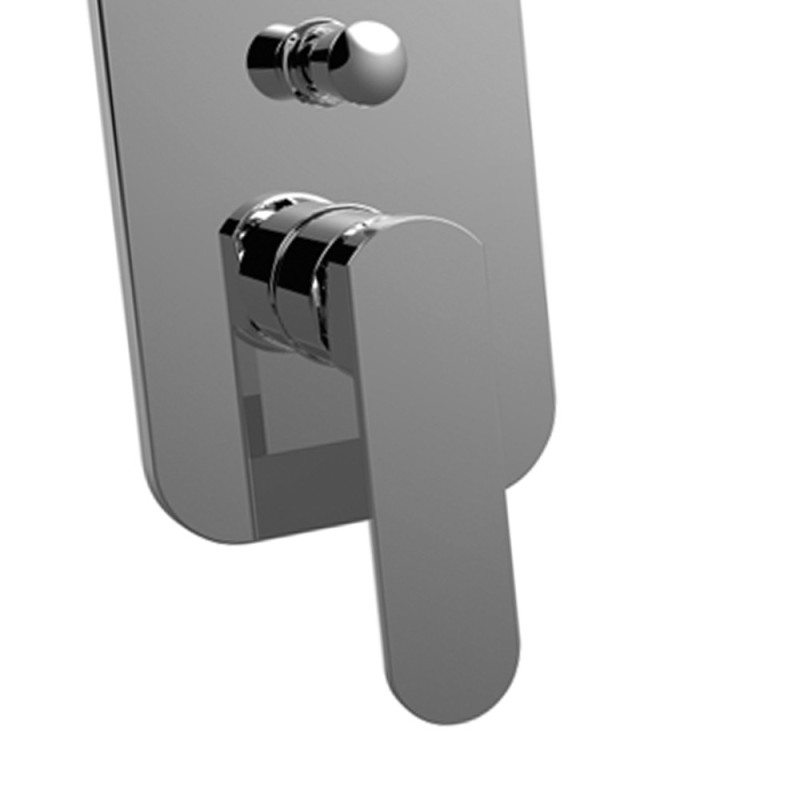 Rubinetto incasso doccia con deviatore serie eden, finitura cromata Idrobric SCARUB0910CR