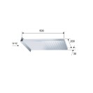Soffione doccia a parete in acciaio inox lucidato a specchio Remer 350SSX