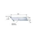 Soffione doccia a parete in acciaio inox lucidato a specchio 2 getti, normale o cascata. Remer 350SSCAX