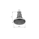 Soffione con disco anticalcare a snodo Remer 351AX