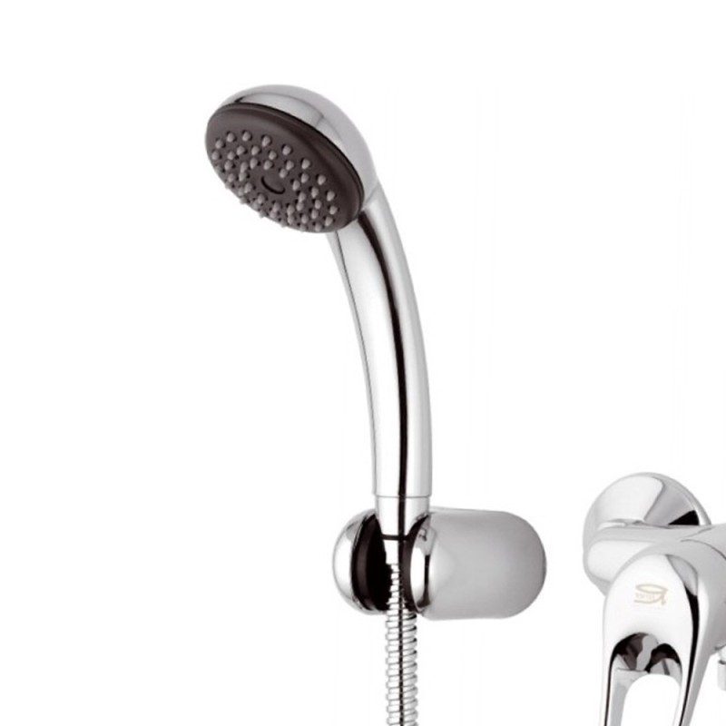 Miscelatore esterno doccia con leva frontale doccino e flessibile remer - serie kiss Remer K38