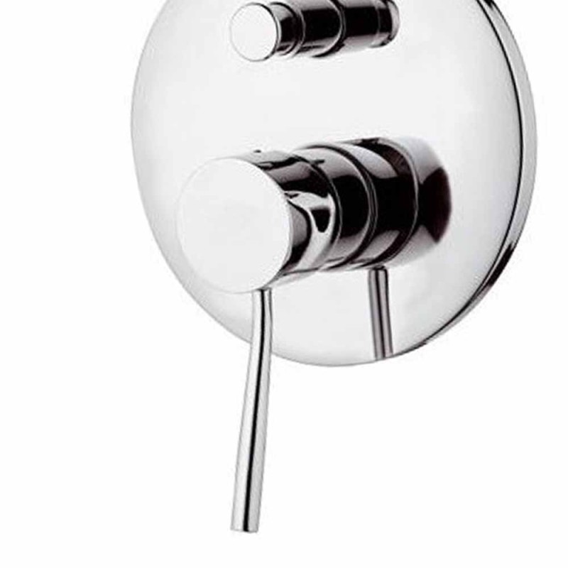 Rubinetto da incasso con deviatore per vasca/doccia tondo serie minimal Remer N09