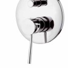 Rubinetto da incasso con deviatore per vasca/doccia tondo serie minimal Remer N09
