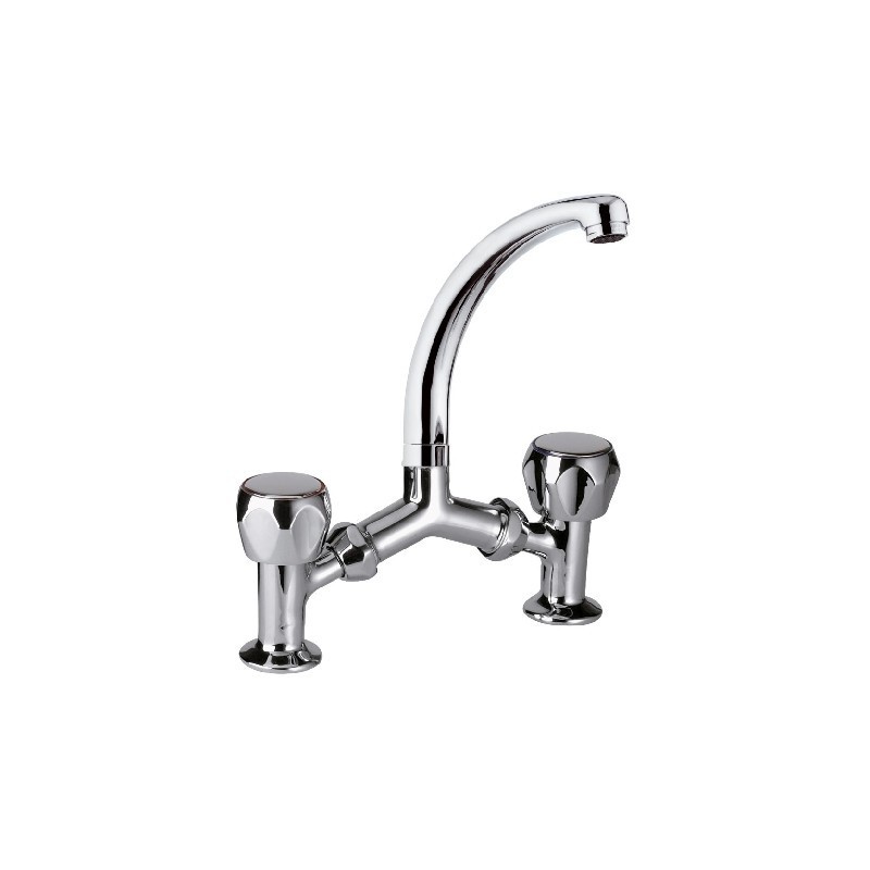 Rubinetto a ponte con canna a c serie 1000 2000 remer Remer 14CEX