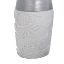 Bicchiere bianco/argento in resina - serie damasco Aquasanit QD6100WK