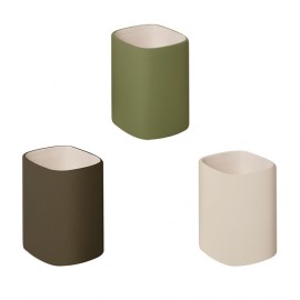 Bicchiere ceramica e legno - serie twin Aquasanit QC4100