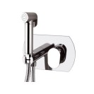 Shut off dotato di miscelatore, doccetta, supporto e piastra rettangolare - serie vanity Remer V60W