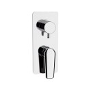 Miscelatore incasso vasca/doccia con deviatore 2 posizioni su piastra unica serie vanity Remer V92