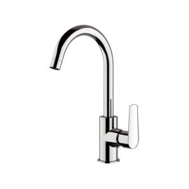 Rubinetto per lavello cucina con canna alta a u girevole - serie vanity Remer V72