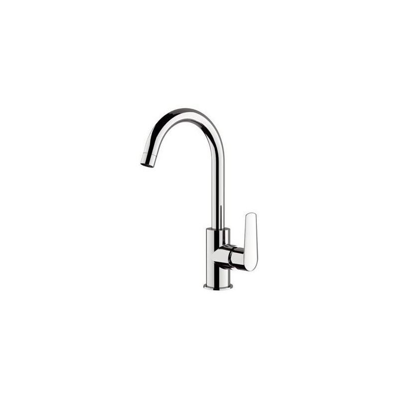 Rubinetto per lavello cucina con canna alta a u girevole - serie vanity Remer V72