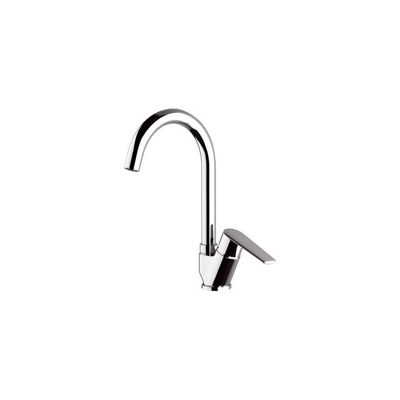 Rubinetto lavello cucina con bocca alta girevole, serie vanity Remer V42B