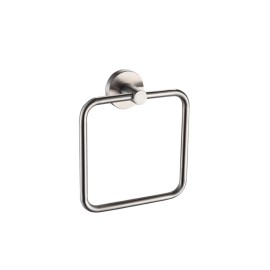 Porta salviette ad anello in acciaio serie steel - fissaggio ad incollo o con viti Idrobric A207160AS