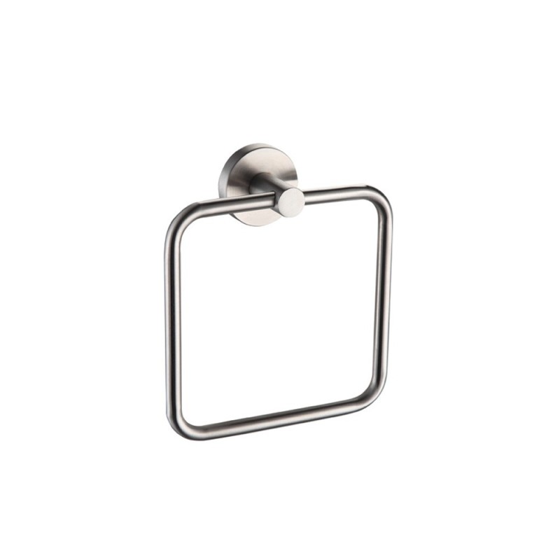 Porta salviette ad anello in acciaio serie steel - fissaggio ad incollo o con viti Idrobric A207160AS Porta salviette ad anello in acciaio serie steel - fissaggio ad incollo o con viti Idrobric A207160AS