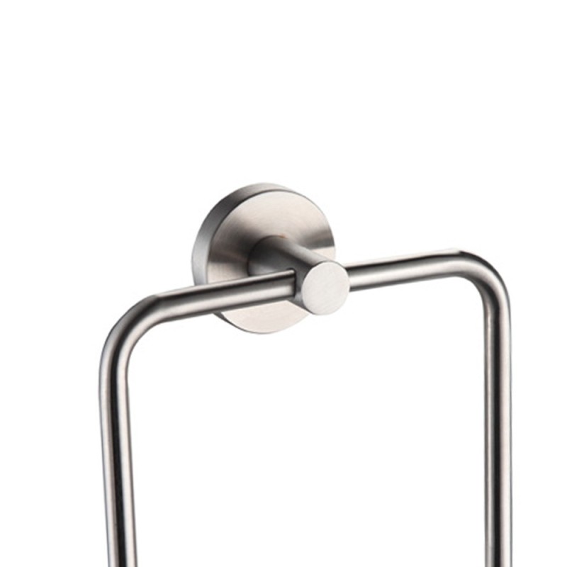 Porta salviette ad anello in acciaio serie steel - fissaggio ad incollo o con viti Idrobric A207160AS Porta salviette ad anello in acciaio serie steel - fissaggio ad incollo o con viti Idrobric A207160AS