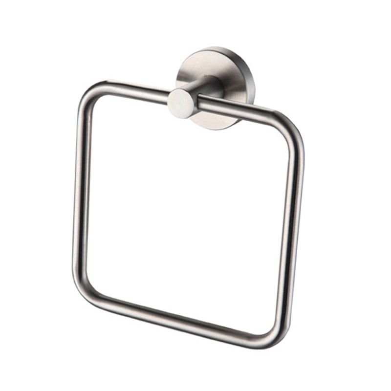 Porta salviette ad anello in acciaio serie steel - fissaggio ad incollo o con viti Idrobric A207160AS Porta salviette ad anello in acciaio serie steel - fissaggio ad incollo o con viti Idrobric A207160AS