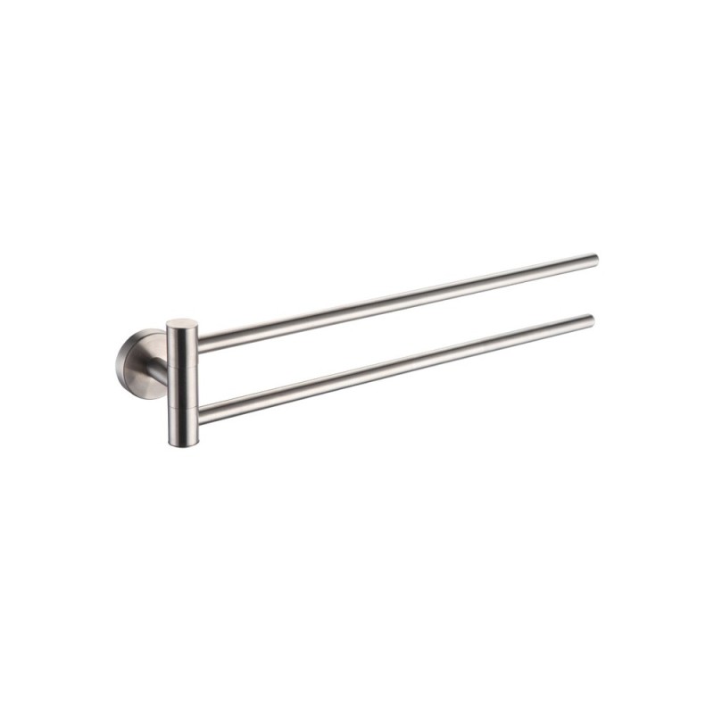Porta salviette a snodo in acciaio serie steel - fissaggio ad incollo o con viti Idrobric A207150AS Porta salviette a snodo in acciaio serie steel - fissaggio ad incollo o con viti Idrobric A207150AS