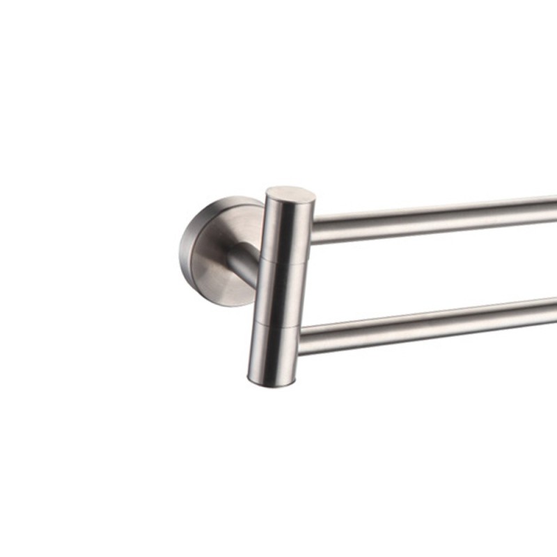 Porta salviette a snodo in acciaio serie steel - fissaggio ad incollo o con viti Idrobric A207150AS Porta salviette a snodo in acciaio serie steel - fissaggio ad incollo o con viti Idrobric A207150AS