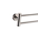 Porta salviette a snodo in acciaio serie steel - fissaggio ad incollo o con viti Idrobric A207150AS Porta salviette a snodo in acciaio serie steel - fissaggio ad incollo o con viti Idrobric A207150AS