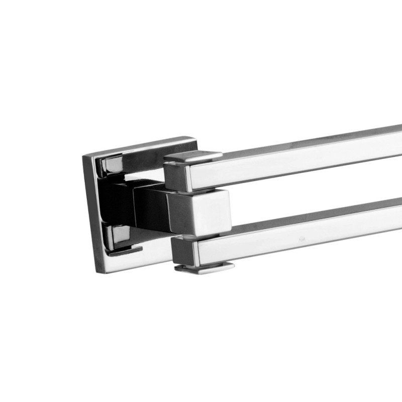 Porta salviette a snodo cromato serie frame - fissaggio incollo o viti Aquasanit A208150CR Porta salviette a snodo cromato serie frame - fissaggio incollo o viti Aquasanit A208150CR