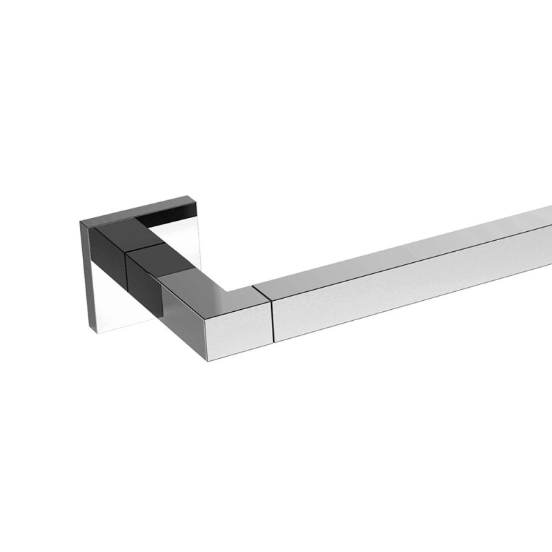 Porta salviette da 45 cm cromato serie frame - fissaggio incollo o viti Aquasanit A20890BCR