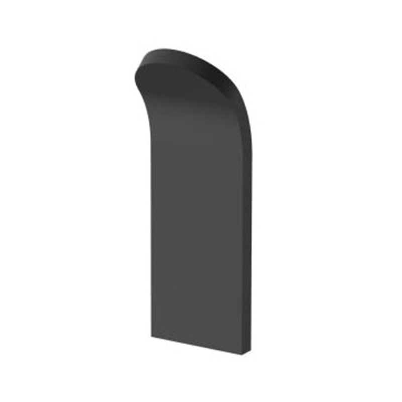 Gancio nero serie evolution - fissaggio con biadesivo o ad incollo Aquasanit A20521SNE
