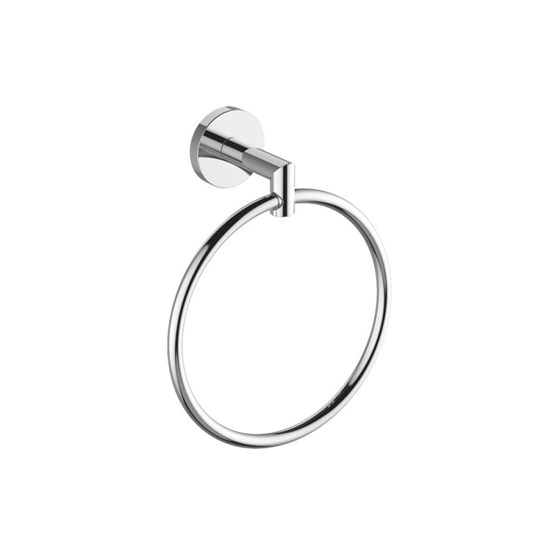 Porta salviette ad anello serie shell - fissaggio ad incollo o con viti Aquasanit A209160CR