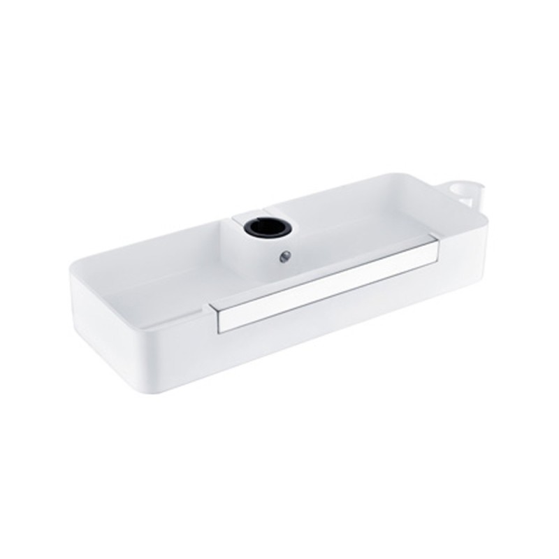 Mensola per aste doccia con tergivetro e supporto doccetta - serie concept Aquasanit A112009MT Mensola per aste doccia con tergivetro e supporto doccetta - serie concept Aquasanit A112009MT