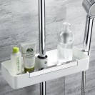 Mensola per aste doccia con tergivetro e supporto doccetta - serie concept Aquasanit A112009MT