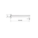 Braccio doccia quadrato 40 cm Remer 348S40